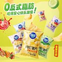 可比克纯切薯片12g*4袋随机口味追剧零食膨化大礼包休闲食品