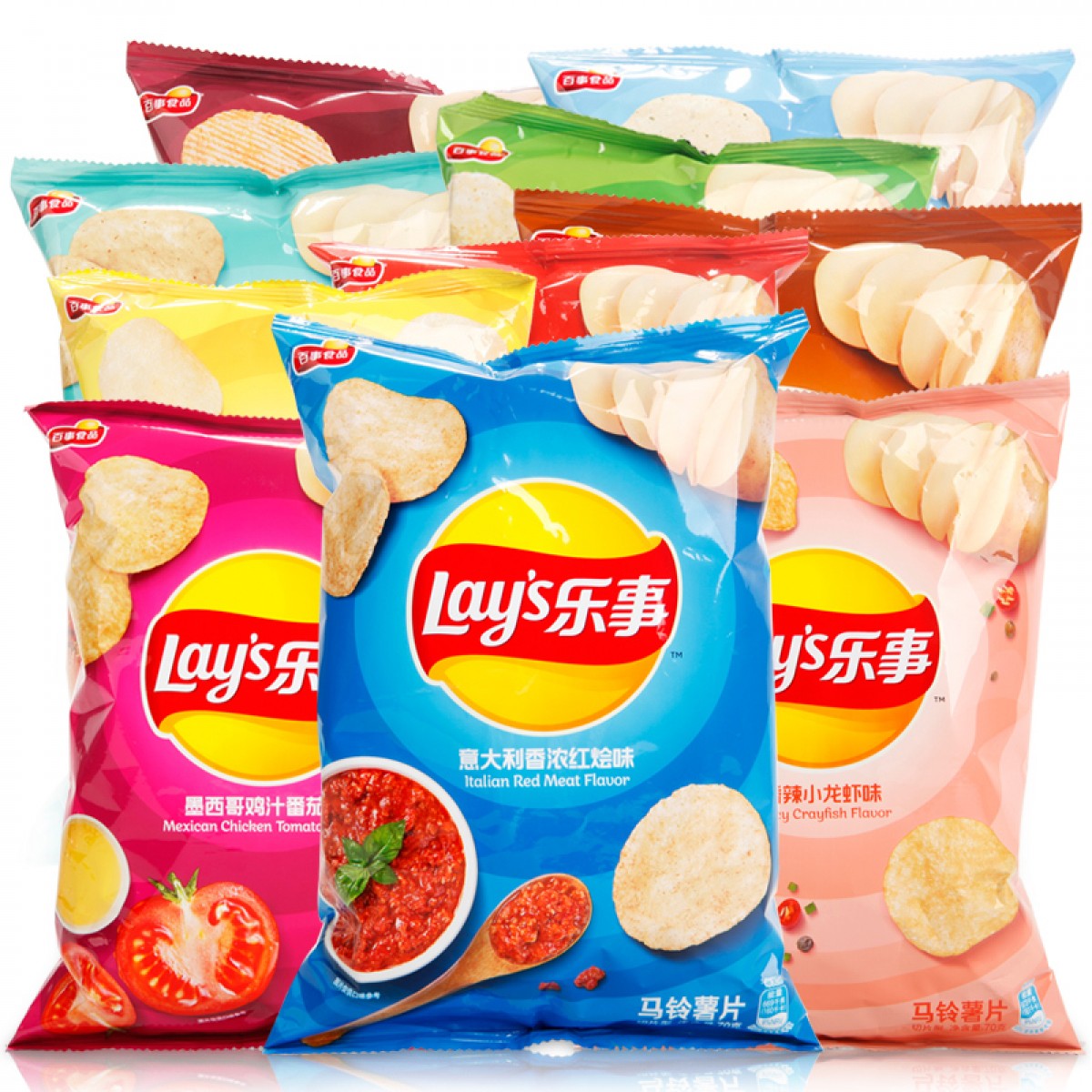 乐事薯片大包超大70g*3袋装混合口味晚上解饿休闲食品小吃零食大礼包 混合味 70g